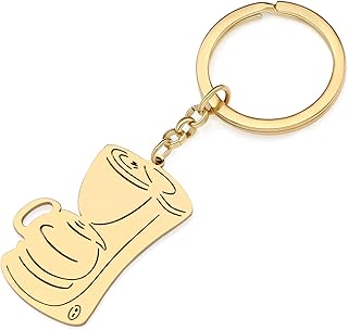 Yayako keychain in stainless steel, coffee mug, gift jewelry for women and girls, coffee maker, car keychain.. One platform, all your needs — DIAYTAR Nigeria delivers quickly.