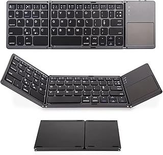 Bluetooth keyboard Foldable Foldable Ecam Foldable Folding With Touch Pavé Compatible with Windows/Android/IOS, Gray.. DIAYTAR NIGERIA: Bringing affordable shopping solutions with a diverse product catalog delivered nationwide.
