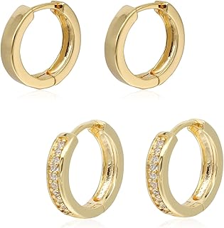 Huggie earrings Gold Plated 18 Carats JXX | Small earrings | Gold earrings for women (14).. DIAYTAR NIGERIA: Revolutionizing how Nigerians shop with affordable prices and prompt delivery services.