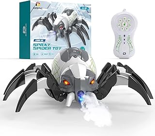 Dirk remote -controlled spider robot toy for Halloween party decorations, spray and play music, orange, blue and red.. Shop confidently with Nigeria's most trusted e-commerce platform, offering swift and affordable delivery.
