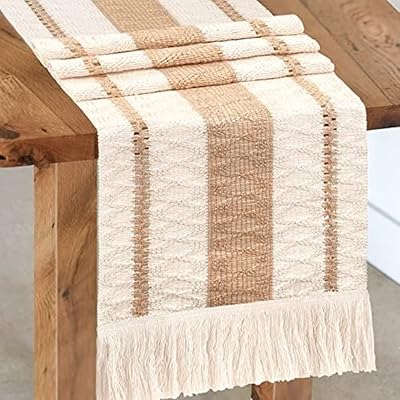 Table runner for eating | firm style bohemian cotton woven in canvas.. The future of Nigerian shopping is here — DIAYTAR Nigeria.