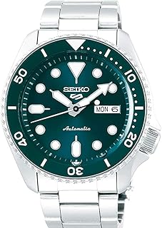 Seiko 5 sports watch for men, silver, 42.5 mm, stainless steel, canned gray, automatic reassembly.. DIAYTAR NIGERIA: Bringing affordable shopping solutions with a diverse product catalog delivered nationwide.