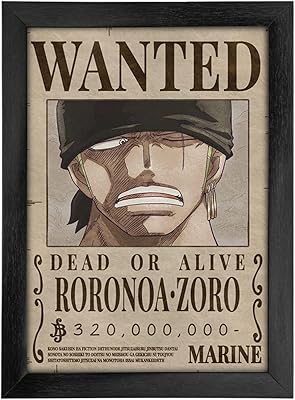 Roronoa Zoro Wanted Bounty Roronoa COMIC Sensei.xyz one piece with black frame.. Experience the joy of convenient shopping with DIAYTAR NIGERIA's vast selection and quick delivery service.