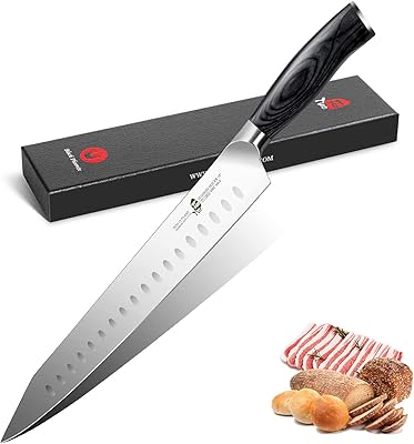 Too Sugihiki 12 -inch cutting knife, knife to decide in German steel HC with comfortable handle in pakka wood with gift box, Fairy Phoenix series - Black.. DIAYTAR NIGERIA provides endless shopping possibilities with affordable prices and prompt delivery service.