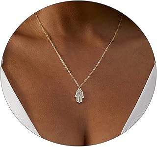 Careline Hamsa hand hanging collar Plated gold 14 carats Cubic zirconia Cz Hamsa hand pendant Hamsa eye for woman handmade collar for her.. Your e-commerce hub for everything — DIAYTAR Nigeria has you covered.