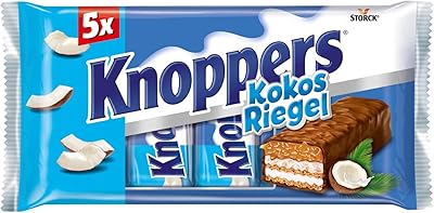 German chocolate bars Knoppers with coconut, set of 5 pieces 200 g.. Enjoy the simplicity of shopping with DIAYTAR NIGERIA, offering vast choices delivered in just 5-8 days.