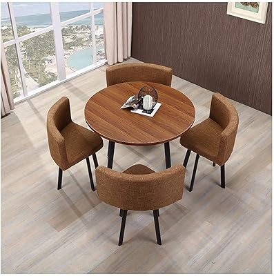 A dining table for the house or the work and the reception, coffee table 80 cm and chair for reception and desk (gray color) (brown).. DIAYTAR NIGERIA connects Nigerians with quality products at affordable prices, delivered in 5-8 days nationwide.
