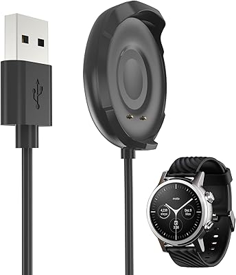 Oado replacement USB loading cable compatible with 360 generation motorcycle, USB dock loading cables for men women intelligent watch accessories (1 m/0.98 foot).. Navigate countless options with DIAYTAR NIGERIA's comprehensive marketplace and budget-friendly shipping.