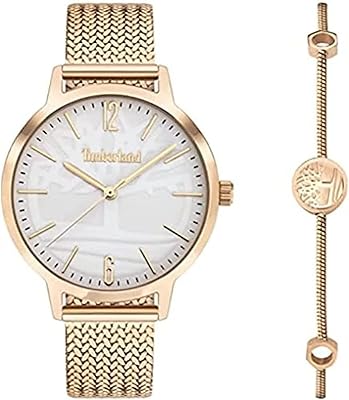 Timberland analog watch for women in stainless steel (gold, TDWLG2001451.5 ATM/38 mm), bracelet.. DIAYTAR NIGERIA delivers satisfaction with every purchase through our affordable and reliable service.