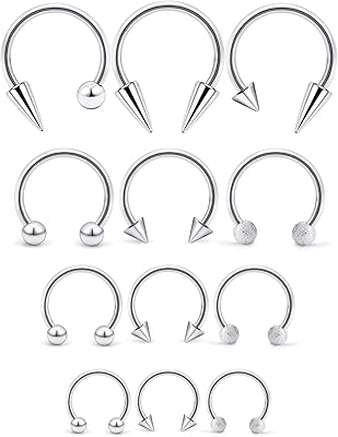 Long earrings 16 grams of 316L surgical steel, cartilage earrings for nose, tragus, lips and smiling eyebrows 8mm 10mm 12mm.. Shop the future with DIAYTAR NIGERIA - thousands of products, unbeatable prices, delivery within a week.