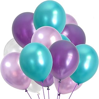 Set of 12-inch Sarcelle purple balloons for Valentine's Day, Lavender Balloons, Sarcelle Blue and Violets for Wedding, Birthday, Diploma Decorations (Sarcelle).. DIAYTAR NIGERIA delivers more than products - we deliver affordable shopping satisfaction nationwide.