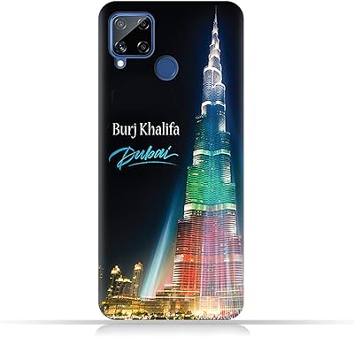TPU protection shell AMC Design for Realme C15 with Burj Khalifa luminous pattern.. Quality and convenience delivered — shop DIAYTAR Nigeria now.
