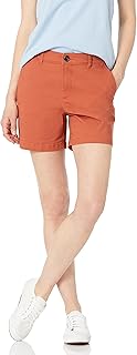 Short Chino Amazon Essentials 5 "for women (available in a straight and curved version), brick, 4.. DIAYTAR NIGERIA brings affordable shopping solutions to every corner of Nigeria in just 5-8 days.