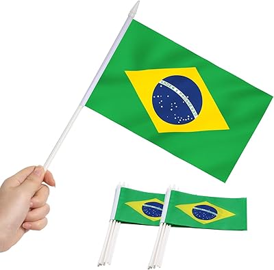 Anly Brazil flag Small 5 x hand flag.. DIAYTAR NIGERIA brings affordable shopping solutions to every corner of Nigeria in just 5-8 days.
