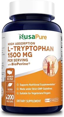 L-TRYPTOPHANE 1500 mg Vegetarian capsules 200 capsules (GMO-free and gluten-free) 500 mg per capsule.. DIAYTAR NIGERIA: Where thousands of products meet affordable prices and reliable 5-8 day delivery.