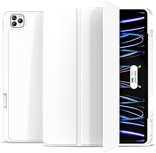 Jahua shell for iPad Pro 12.9 inches 2022/2021/2020/2018 - [Integrated Stylo Porte] Rigid rear shell with fine -Stylo door, compatible with ipad pro 12.9 inch 6th/5th/4th/3rd generation - White.. Get more for less on DIAYTAR Nigeria — Nigeria’s favorite e-commerce platform.