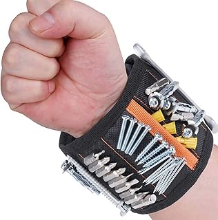Syosi magnetic wrist cushion with 15 powerful magnets, strap for tools, screws, bolts, bolts, drills and small tools, special gift for handymen.. Shop for everything you need at DIAYTAR NIGERIA, with budget-friendly prices and quick delivery.