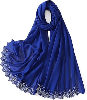Muslim hijab scarf for woman with silk muslin, elegant, soft and light, long envelope, luxury design with rhinestones.. DIAYTAR NIGERIA delivers satisfaction with every purchase through our affordable and reliable service.