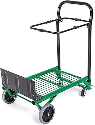 Ymikea trolley, folding cornatorm wear for domestic garden, foldable cart, grocery cart, portable cart, 4 -wheeler forklift, bearing 90 kg.. Experience shopping satisfaction with DIAYTAR NIGERIA's vast selection and budget-friendly delivery options.