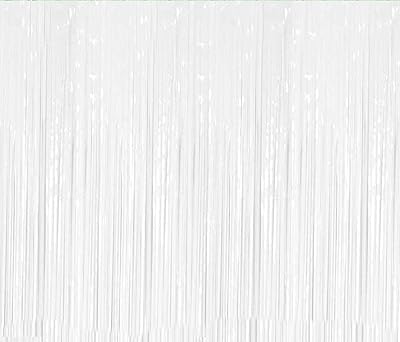 Curtain with fringes in white leaf, 1 x 2 m, backdrop for Halloween celebration, baby shower, wedding, eid, graduation, birthday decorations.. DIAYTAR NIGERIA: Making online shopping accessible with affordable prices and nationwide delivery service.