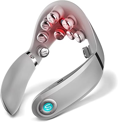Skg neck masseur with heat, infrared vibration of deep wireless tissues, relief of neck pain, g7 pro cell electrical cervical cervical 9d masseur of the neck women gift men gift.. Love deals? DIAYTAR Nigeria has you covered with low prices and fast delivery.