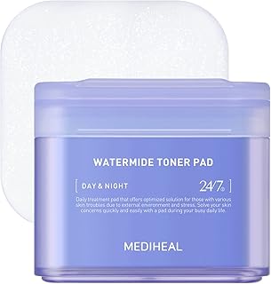 Mediheal Watermide Toner Pad - Cotton Square Tonic Tampons for the Face with Icelandic Ice glacial water - improves skin temperature, moisturizing toned buffers for dry, swollen and coarse skin - Tampons in Ecological Vegetable Silk, 100 stamps.. Your comprehensive marketplace awaits at DIAYTAR NIGERIA with affordable prices and reliable delivery times.