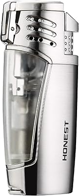 Rechargeable metal cigarette lighter with dark blue hound cut, 3 dark blue pieces (silver).. DIAYTAR Nigeria: Where affordability meets fast and reliable e-commerce service.