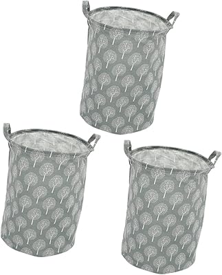 Stahad 3 -room children for foldable dirty organization clo basket canvas bins clothing handle foldable support large house house toy round handles various items with self -supporting bedroom supplies.. DIAYTAR NIGERIA brings the marketplace to every Nigerian home with affordable prices and quick delivery.