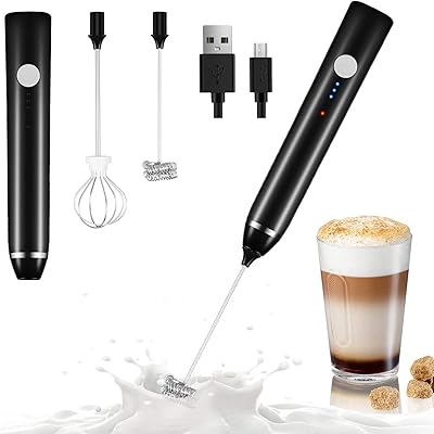 2 in 1 icyniaw electric milk mousse, portable foam apparatus and several speed balls, perfectly whisking egg whites and cream, latte milk mousseur, cappuccino, flat white, hot chocolate (black).. Discover unbeatable variety on DIAYTAR Nigeria — shop today, delivered this week.