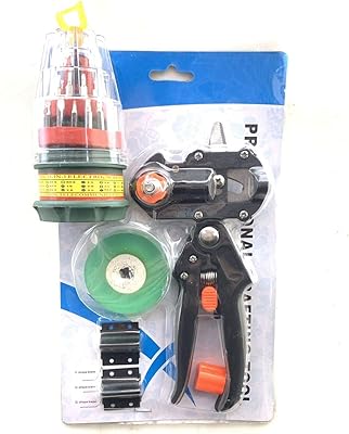 Set of pruning tools Hylan 2 in 1 with 31-room screwdriver game, V-Graft Omega and U-Graft transplant, perfect for fruit trees transplant.. DIAYTAR NIGERIA brings the marketplace to every Nigerian home with affordable prices and quick delivery.