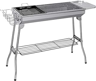 Portable folding charcoal grill-Stainless steel barbecue grill thickened for the house, the garden, the backyard, the holidays, the campsite, the picnic, the kitchen, the outdoor barbecue tools, the stainless steel oven.. DIAYTAR NIGERIA: Your trusted partner for affordable online shopping with reliable delivery timeframes.