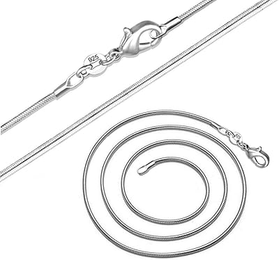 Modern snake -shaped Sterling 925 snake -shaped necklace, size 1 mm/2 mm/3 mm, silver.. DIAYTAR NIGERIA: Connecting Nigerians with affordable products delivered promptly nationwide.