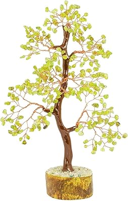 Tree Chakra in Péidot Rebay crystal, tree of precious crystal stones, decorative healing tree for the decoration of the office, the house and the gifts, green color, 350 pearls.. Experience the convenience of online shopping with DIAYTAR NIGERIA's reliable 5-8 day delivery service.