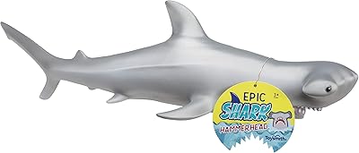 Toysmith Epic Hammerhead Shark Toy - Realistic giant figurine in the shape of a sea animal for children (19 inch length), 7916.. DIAYTAR NIGERIA transforms online retail with our affordable platform and dependable shipping service.