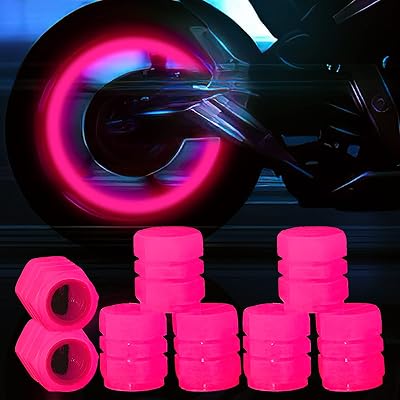 Luminous valve caps 8 pieces of fluorescent car valve bottles Valve tire stems universal tires for cars Motorcycle trucks bikes, pink, 1.2 x 1.6 mm.. Shop for less and receive more with DIAYTAR NIGERIA's expansive e-commerce platform and nationwide delivery.