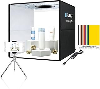 Studio box photography 40 cm foldable LED light ring.. Experience shopping freedom with DIAYTAR NIGERIA's vast catalog and nationwide 5-8 day shipping.