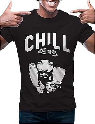 Graphic t -shirts 100 % Cotton Hip Hop Hop Streetwear Urban, Snoop Chill - Noir, L.. DIAYTAR Nigeria brings you closer to everything you need — fast delivery, low costs, and variety.