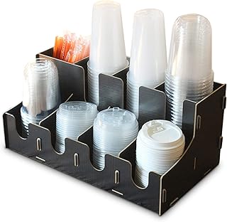 Disposable paper clerk Ouz® disposable paper, coffee cup holder organizer, 8 vertical coffee compartments, spices and storage of cups for the office and the restaurant.. DIAYTAR NIGERIA: Making online retail accessible to all with affordable nationwide shipping.