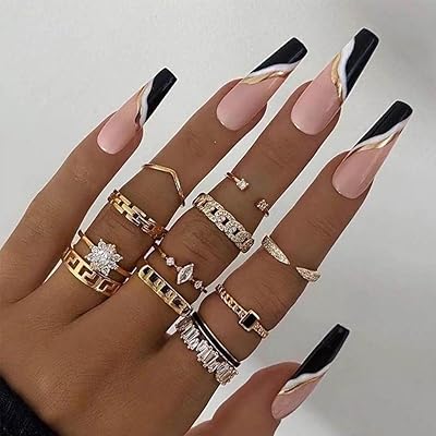Vocna Glitter Coffin Design False Nails Extra Long Nude and Black Acrylic.. Embrace the convenience of DIAYTAR NIGERIA with thousands of products at your fingertips, delivered nationwide.