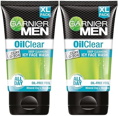 Garnier Clear Oil Face Wash - Depth Cleaning Cleaner for Men, 150 g (Package of 2).. Embrace the convenience of DIAYTAR NIGERIA with thousands of products at your fingertips, delivered nationwide.