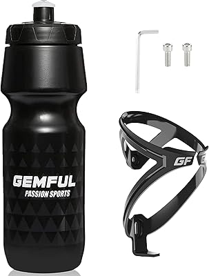 Jimful cycling water bottle holder with sustainable 24 oz sustainable bottles for cross-country (black) races (black).. Experience the ease of one-stop shopping with DIAYTAR NIGERIA's diverse catalog and nationwide delivery.