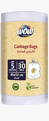WOW Small white trash can 5 gallons, solid and durable 46 × 52.. Experience shopping satisfaction with DIAYTAR NIGERIA's vast selection and nationwide delivery service.