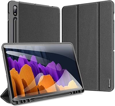 Soft TPU rear shell with shock-resistant with STYLO holder and standby and automatic wakeing design for Samsung Galaxy Tab S8/S7 with several viewing angles, black.. From daily needs to rare finds, DIAYTAR Nigeria brings it to your door.