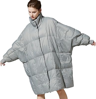 Jacket Embric down jacket for women, long and warm winter jacket, large size, soft relaxed clothes, soft and waterproof for women, large size (color: gray, size: l).. Great finds. Great prices. Fast shipping. That’s DIAYTAR Nigeria.