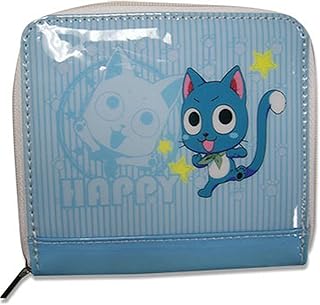 A printed blue portfolio of the Happy character from the Fairy Tail series, no size.. DIAYTAR NIGERIA revolutionizes online shopping with competitive prices and reliable 5-8 day delivery.