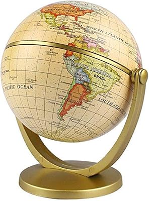 World map with vintage terrestrial globed support of rotary globe.. Experience the ease of modern shopping with DIAYTAR NIGERIA's vast selection and quick delivery service.
