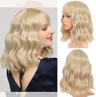 Skid short blonde blonde blonde for women's right bob wig of 12 ".. Shop confidently with Nigeria's most trusted e-commerce platform, offering swift and affordable delivery.