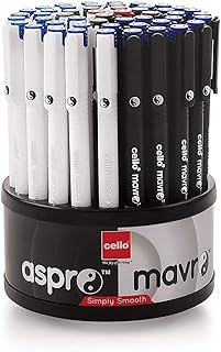 ASPRO MAFRO ASPRO CELLO Pen | Black feather pen | Bulk package of 50 ball pens with support | Light and elegant ball pens | Ball pens set | Perfect for students and professionals | Cello stationery.. Experience the joy of convenient shopping with DIAYTAR NIGERIA's vast selection and quick delivery service.