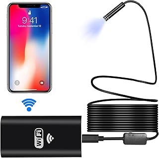 Inspection camera snake wifi wireless endoscope 5.5 mm 1080p semi-rigid HD for Android iOS, cleaning tools for waterproof air ducts.. DIAYTAR NIGERIA: Your partner in affordable online shopping with dependable delivery within 8 days.