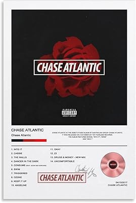 Poster on canvas Chase Atlantic Design for bedroom, office, decoration of Valentine's Day and Christmas, without frame, 30 x 45 cm.. Shop with purpose at DIAYTAR NIGERIA, where your money goes further and delivery is always prompt.